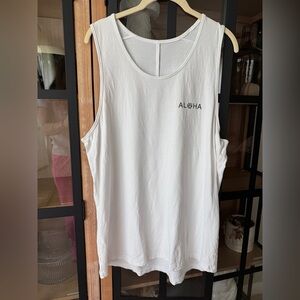 Lululemon Aloha muscle tank top Hawaii collection performance pima cotton scoop